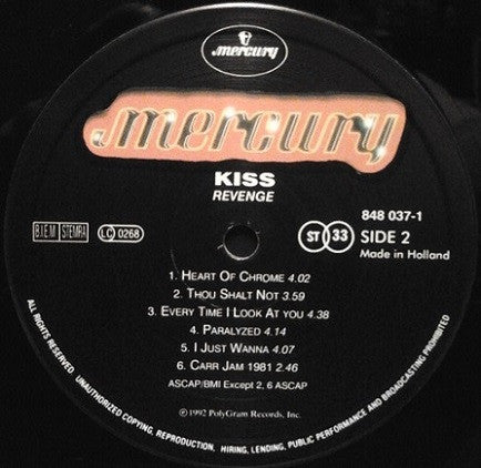 Kiss : Revenge (LP, Album)