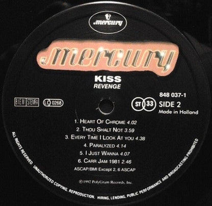 Kiss : Revenge (LP, Album)