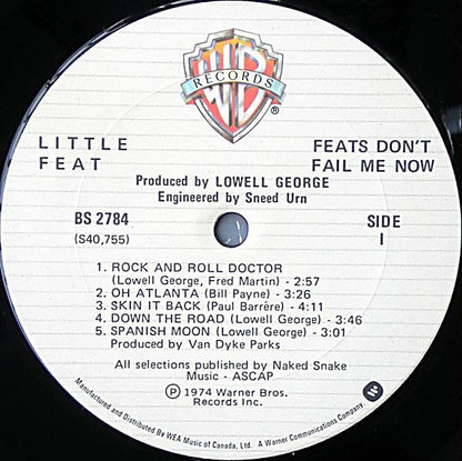 Little Feat : Feats Don't Fail Me Now (LP, Album, RE)