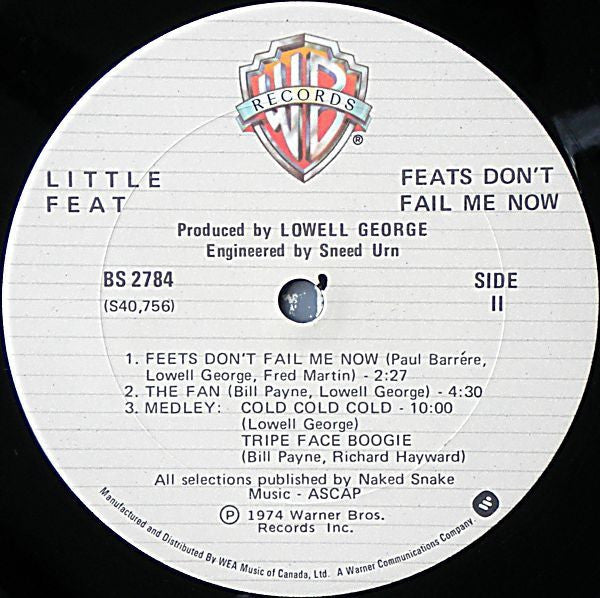 Little Feat : Feats Don't Fail Me Now (LP, Album, RE)
