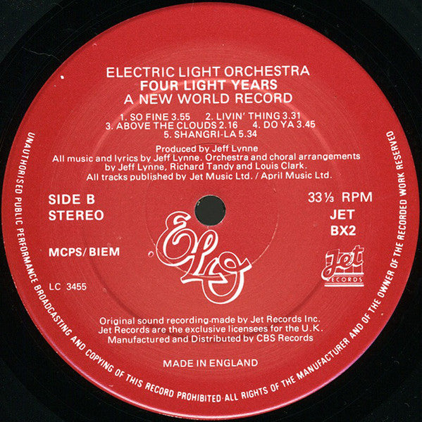 ELO* : Four Light Years (4xLP, Comp + Box)