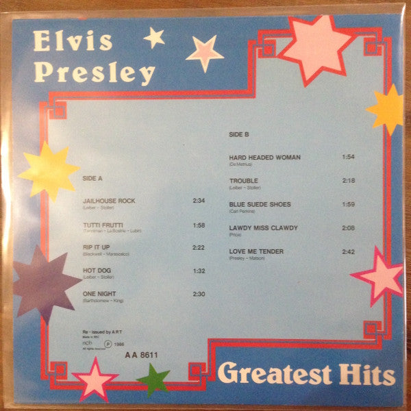 Elvis Presley : Greatest Hits (LP, Comp, RE)