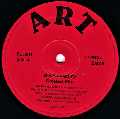 Elvis Presley : Greatest Hits (LP, Comp, RE)