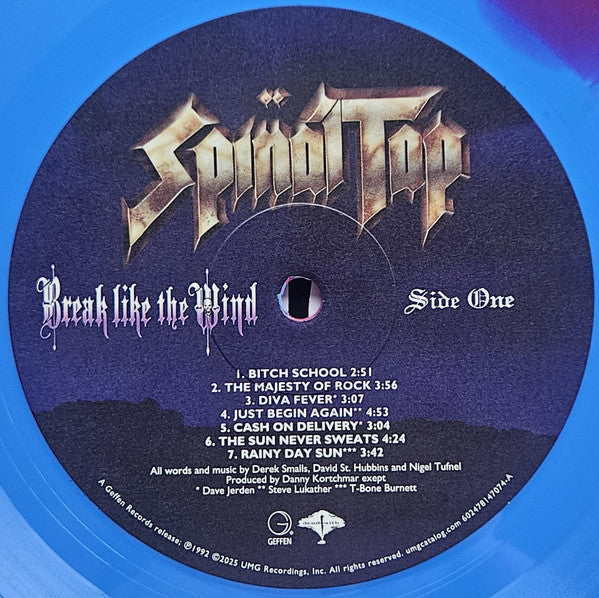 Spinal Tap : Break Like The Wind (LP, Album, RE, RM, Blu)