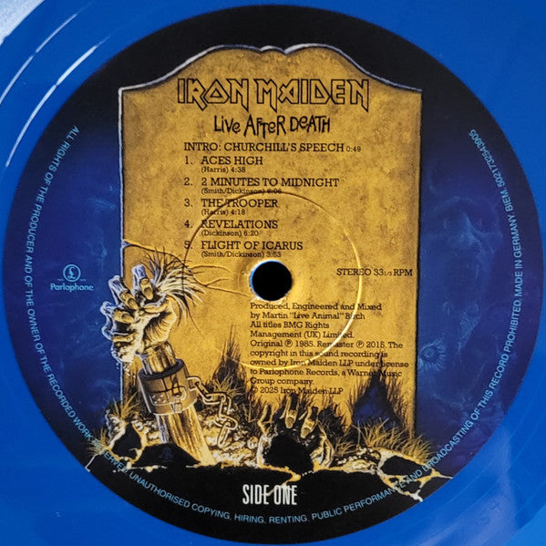 Iron Maiden : Live After Death (LP, Blu + LP, Yel + Album, RE, RM, 40t)