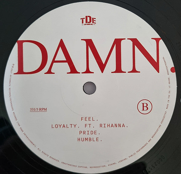 Kendrick Lamar : Damn. (2xLP, Album, RE, Gat)