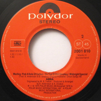 ABBA : Summer Night City (7", Single)