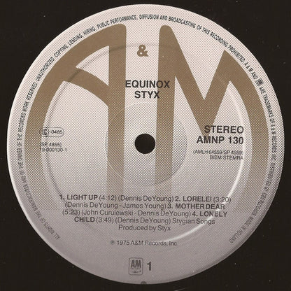 Styx : Equinox (LP, Album, RE)