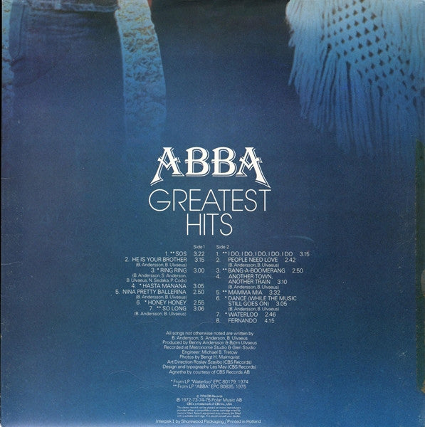 ABBA : Greatest Hits (LP, Comp, Net)
