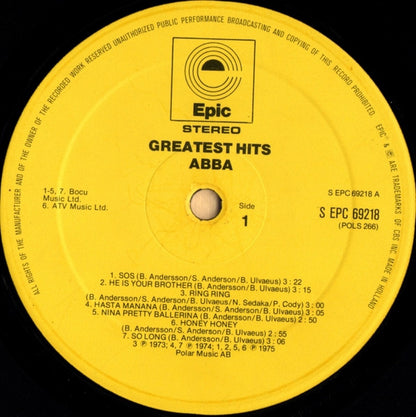 ABBA : Greatest Hits (LP, Comp, Net)