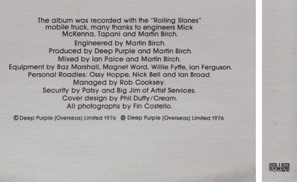 Deep Purple : Made In Europe (LP, Album, Gat)