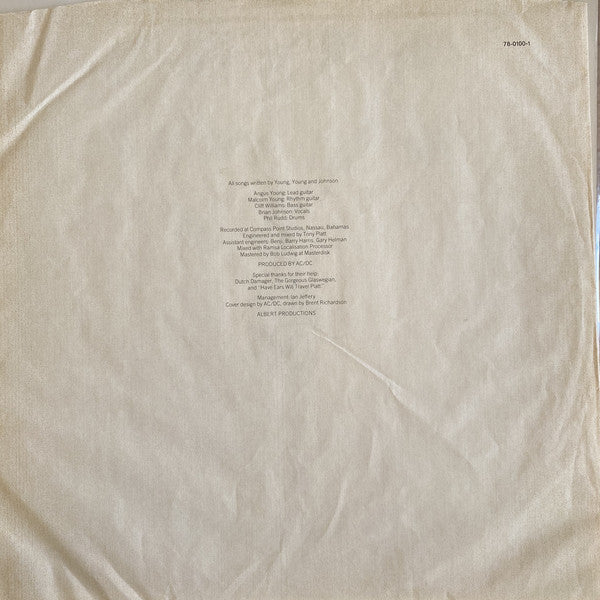 AC/DC : Flick Of The Switch (LP, Album)