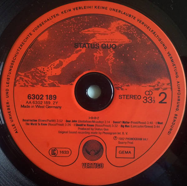 Status Quo : 1+9+8+2 = XX (LP, Album, Emb)