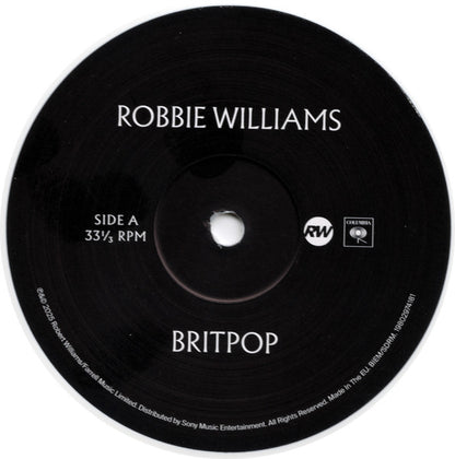 Robbie Williams : Britpop (LP, Album, Whi)
