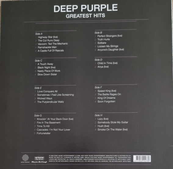 Deep Purple : Greatest Hits (4xLP, Comp, RE)