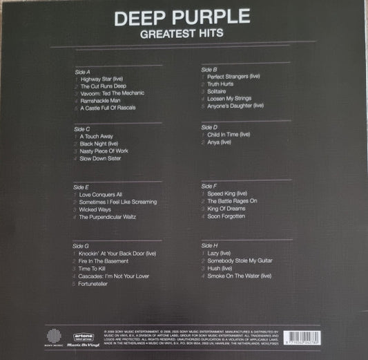 Deep Purple : Greatest Hits (4xLP, Comp, RE)