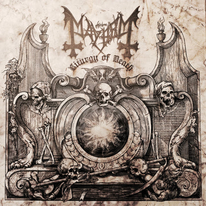 Mayhem : Liturgy Of Death (LP, Album, Cle + 7", Cle + Box, Ltd)