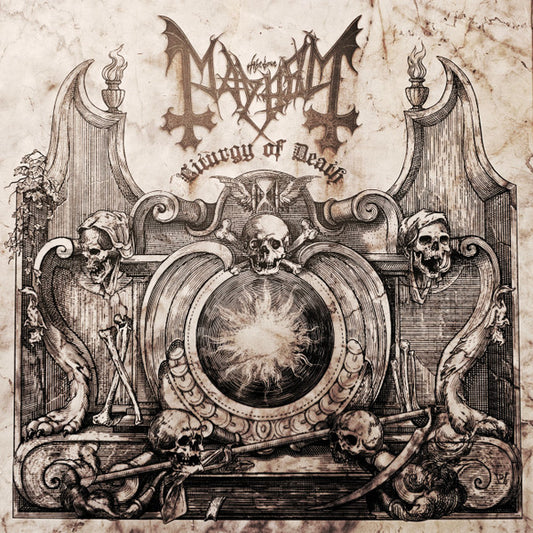 Mayhem : Liturgy Of Death (LP, Album, Cle + 7", Cle + Box, Ltd)