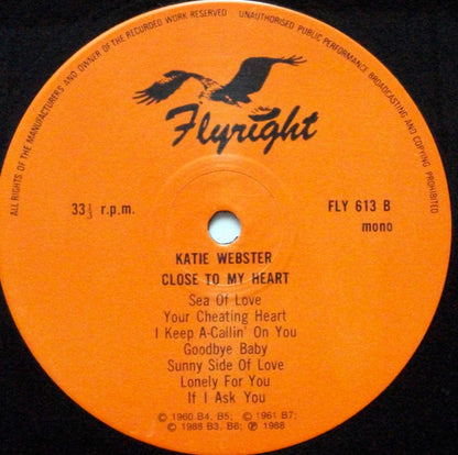 Katie Webster : Close To My Heart (LP, Comp, Mono, RM)