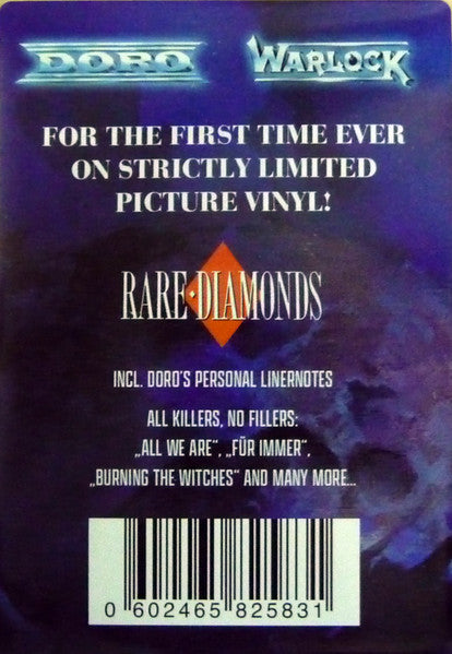 Doro & Warlock (2) : Rare Diamonds (LP, Comp, Pic, RE)