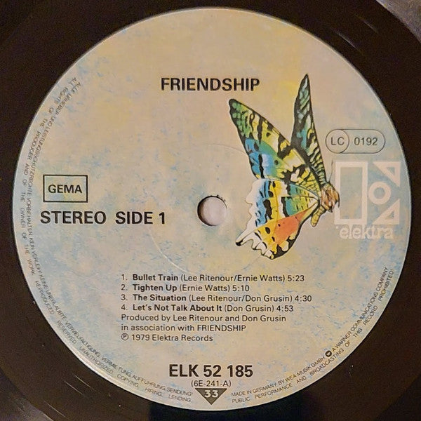 Friendship (3) : Friendship (LP, Album)