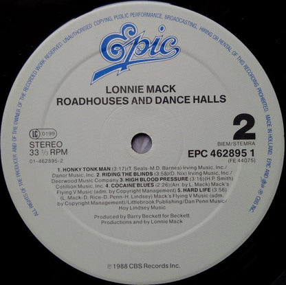 Lonnie Mack : Roadhouses & Dance Halls (LP, Album)