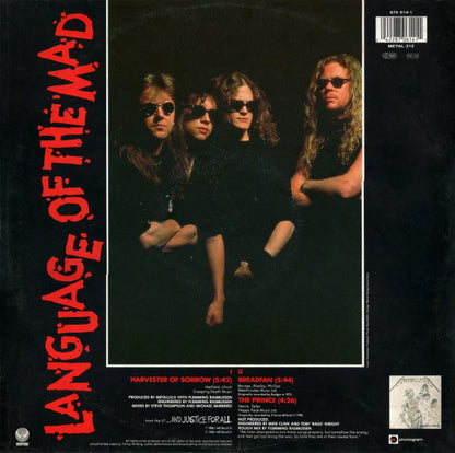 Metallica : Harvester Of Sorrow (12", EP)