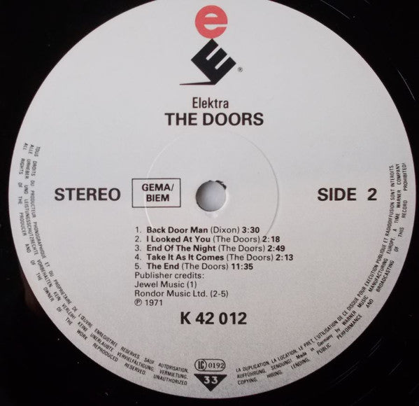 The Doors : The Doors (LP, Album, RE)