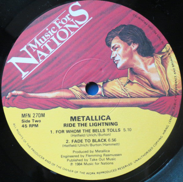 Metallica : Ride The Lightning (2x12", Album, Ltd, RE)