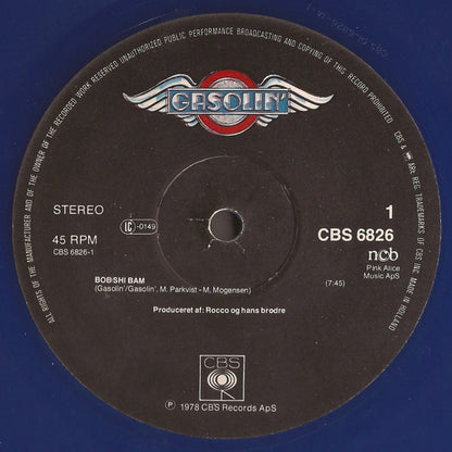 Gasolin' : Bob-Shi-Bam / Girl You Got Me Lonely (12", Maxi)