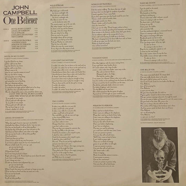 John Campbell : One Believer (LP, Album)