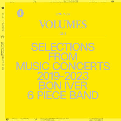 Bon Iver : Volumes: One - Selections From Music Concerts 2019-2023 Bon Iver 6 Piece Band (LP, Comp)