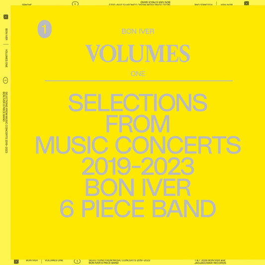 Bon Iver : Volumes: One - Selections From Music Concerts 2019-2023 Bon Iver 6 Piece Band (LP, Comp)