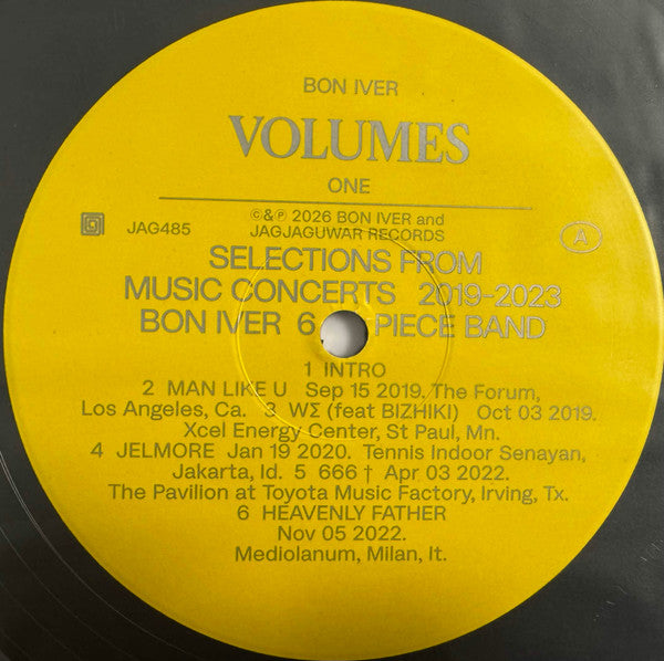 Bon Iver : Volumes: One - Selections From Music Concerts 2019-2023 Bon Iver 6 Piece Band (LP, Comp)