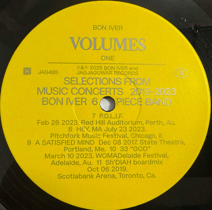 Bon Iver : Volumes: One - Selections From Music Concerts 2019-2023 Bon Iver 6 Piece Band (LP, Comp)