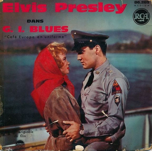 Elvis Presley : G. I. Blues "Café En Uniforme" (7", EP, Mono, RP, Blu)