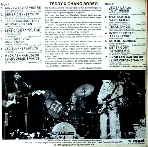 Teddy & Chano Rodeo : Teddy & Chano Rodeo (LP, Album)