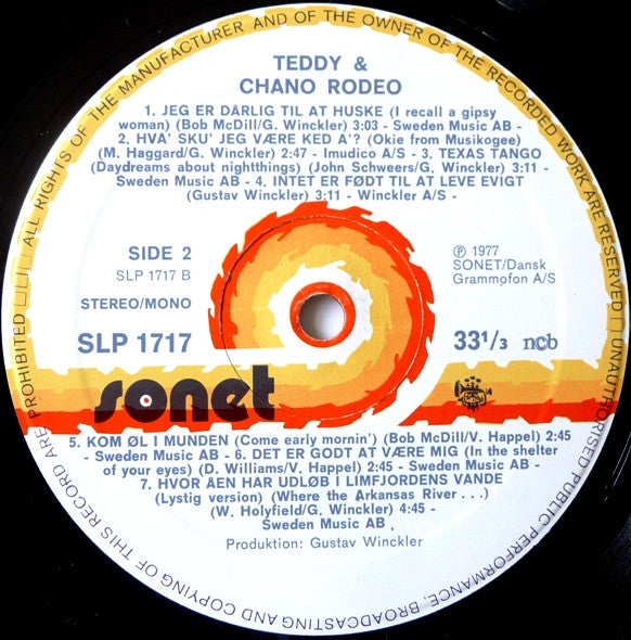 Teddy & Chano Rodeo : Teddy & Chano Rodeo (LP, Album)