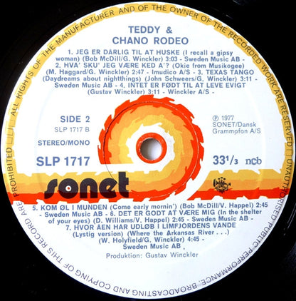 Teddy & Chano Rodeo : Teddy & Chano Rodeo (LP, Album)
