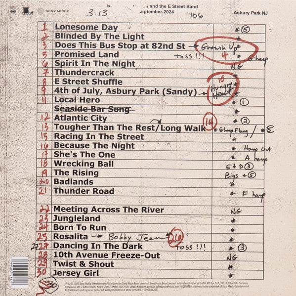 Springsteen & E Street Band* : Live From Asbury Park - 2024 (5xLP, Album, RSD + Box, Ltd)