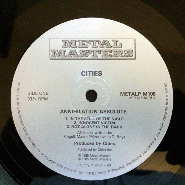 Cities (2) : Annihilation Absolute (12", EP)