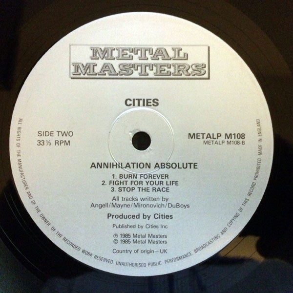 Cities (2) : Annihilation Absolute (12", EP)
