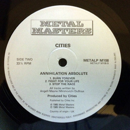 Cities (2) : Annihilation Absolute (12", EP)