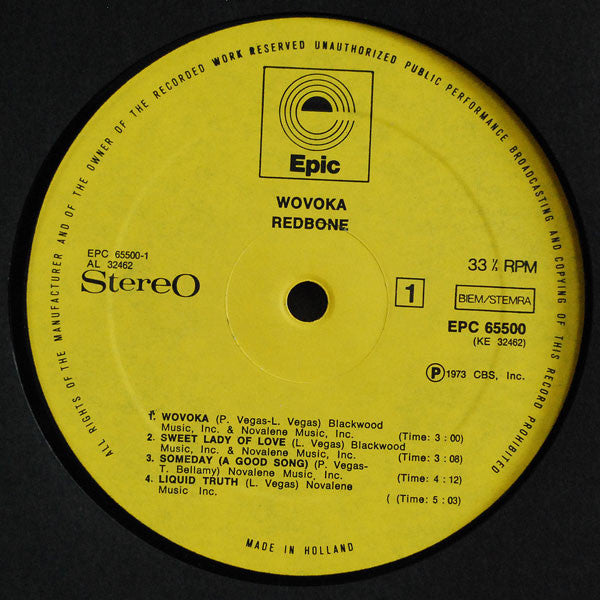 Redbone : Wovoka (LP, Album)