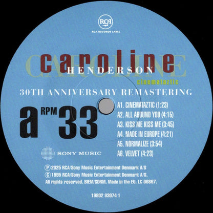 Caroline Henderson : Cinemataztic (30th Anniversary Remastering) (LP, Album, RE, RM)