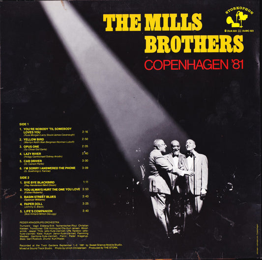 The Mills Brothers : Copenhagen '81 (LP, Album)