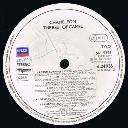 Camel : Chameleon The Best Of Camel (LP, Comp)