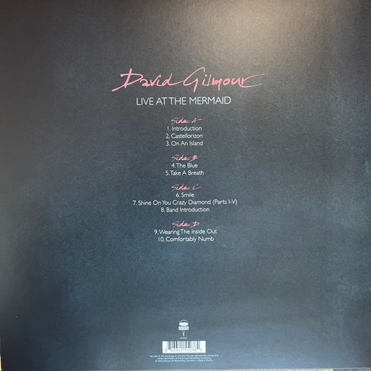 David Gilmour : Live At The Mermaid (2xLP)
