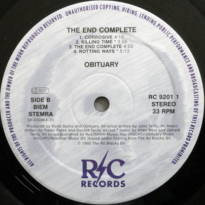 Obituary : The End Complete (LP, Album)