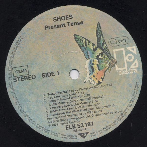 Shoes : Present Tense (LP, Album)
